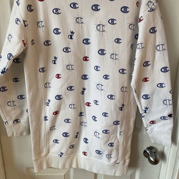 Vintage 90’s Champion Reverse Weave Sweatshirt Men’s Medium Spell Out Pullover - Picture 4 of 13